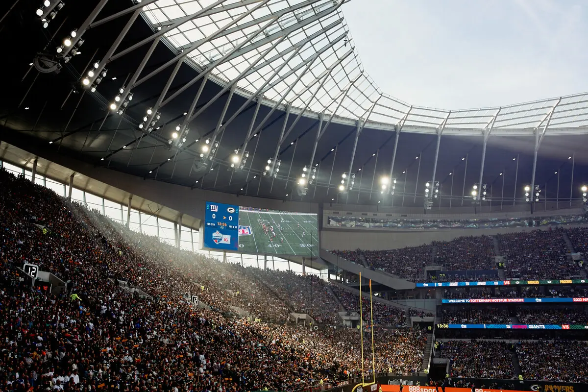 NFL London from a fan's perspective at the Tottenham Hotspur Stadium.