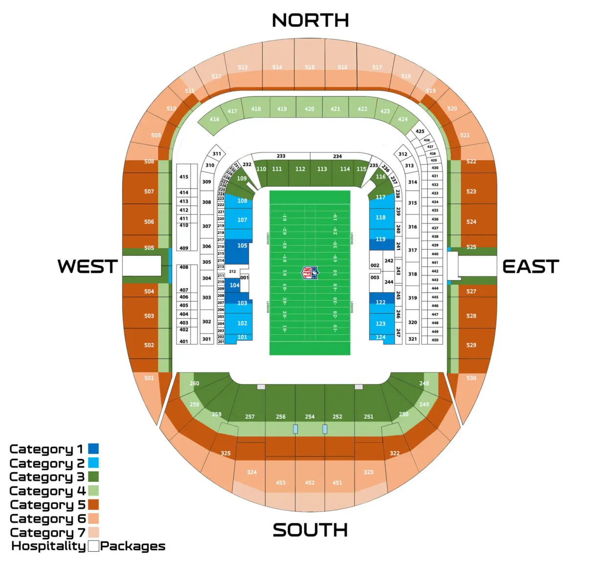 Tottenham Hotspur Stadium Map