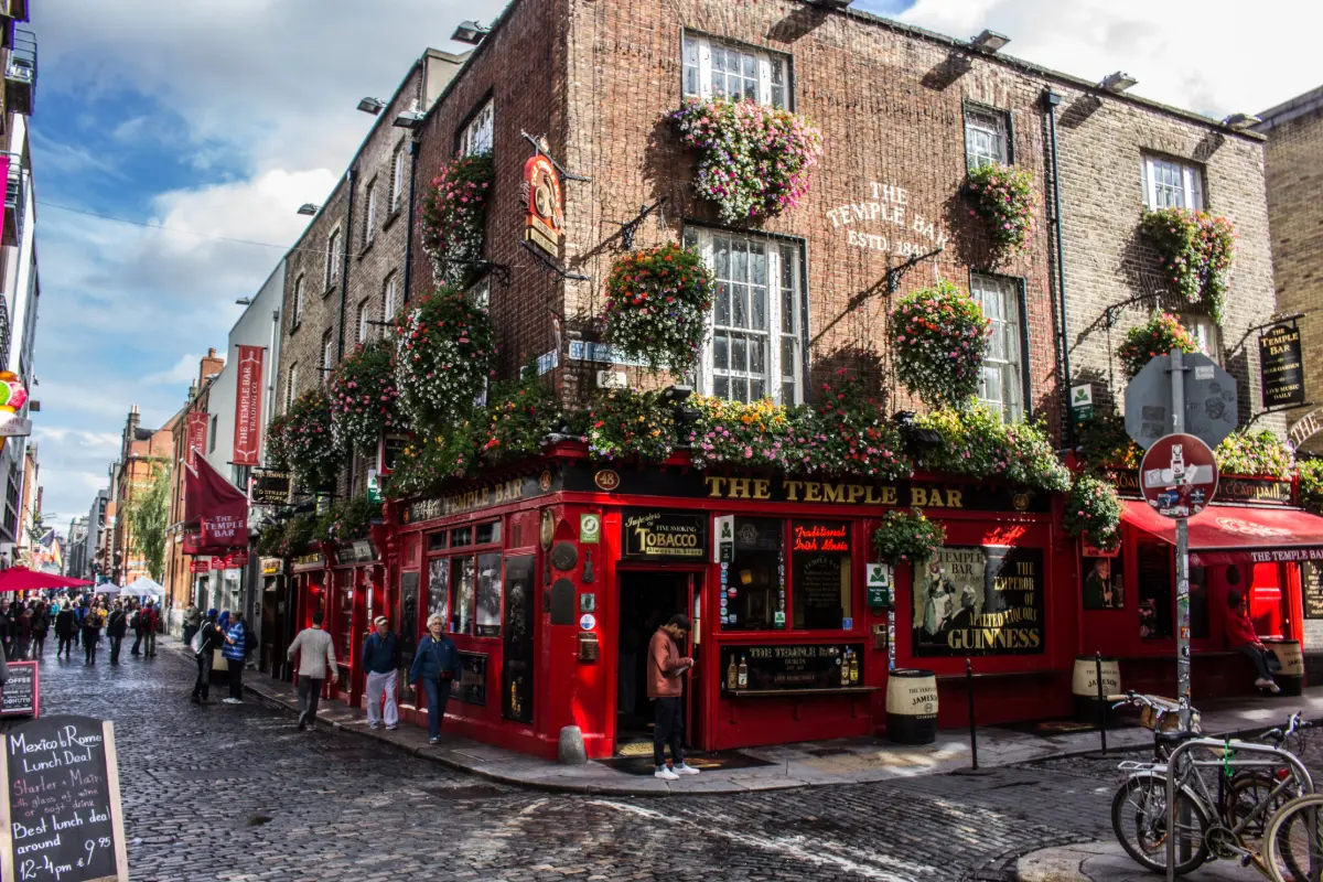 Temple Bar in Dublin, Republic of Ireland.