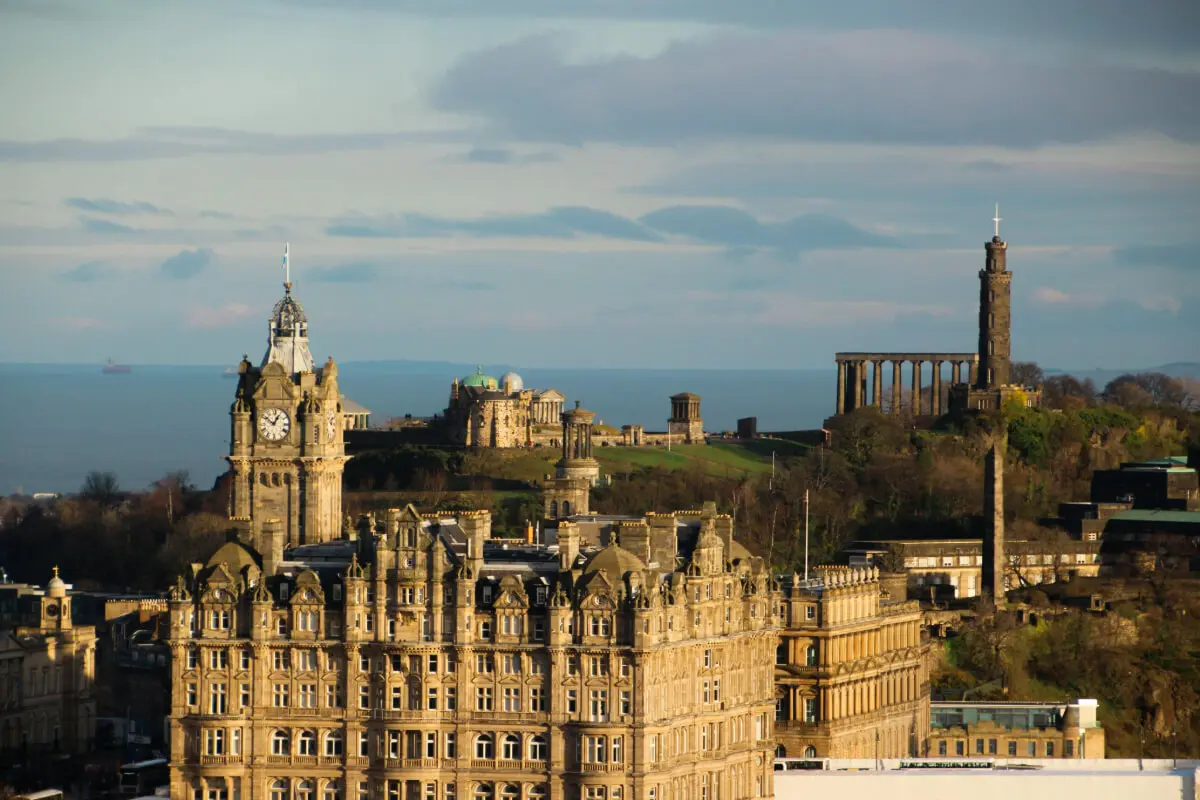 View of Edinburgh Castle, Scotland.