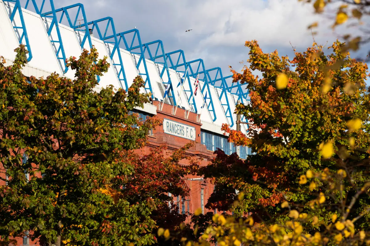 View of the Rangers Ground from outside.