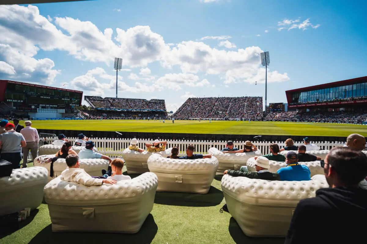 SportsBreaks sofas at the SportsBreaks Terrace