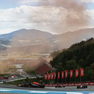 Austrian Grand Prix view of the track from above.