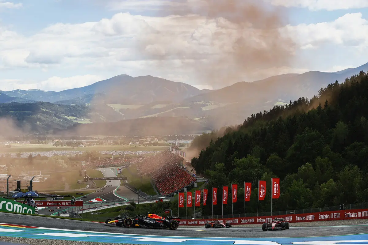 Austrian Grand Prix view of the track from above.