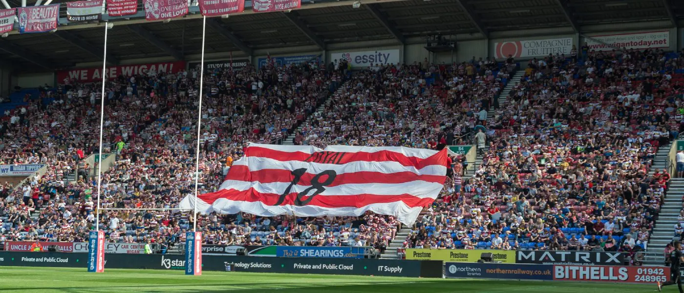 Wigan Warriors at home at the DW.