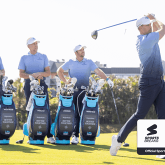 Majesticks 2025 team, with SportsBreaks official partner lockup.