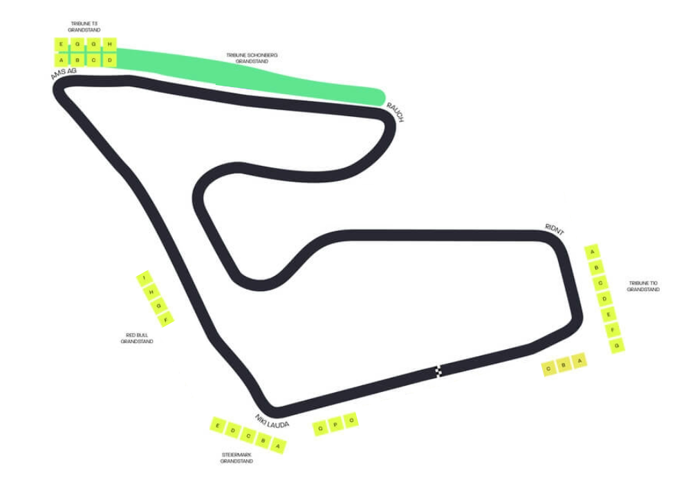 Austrian Grand Prix map