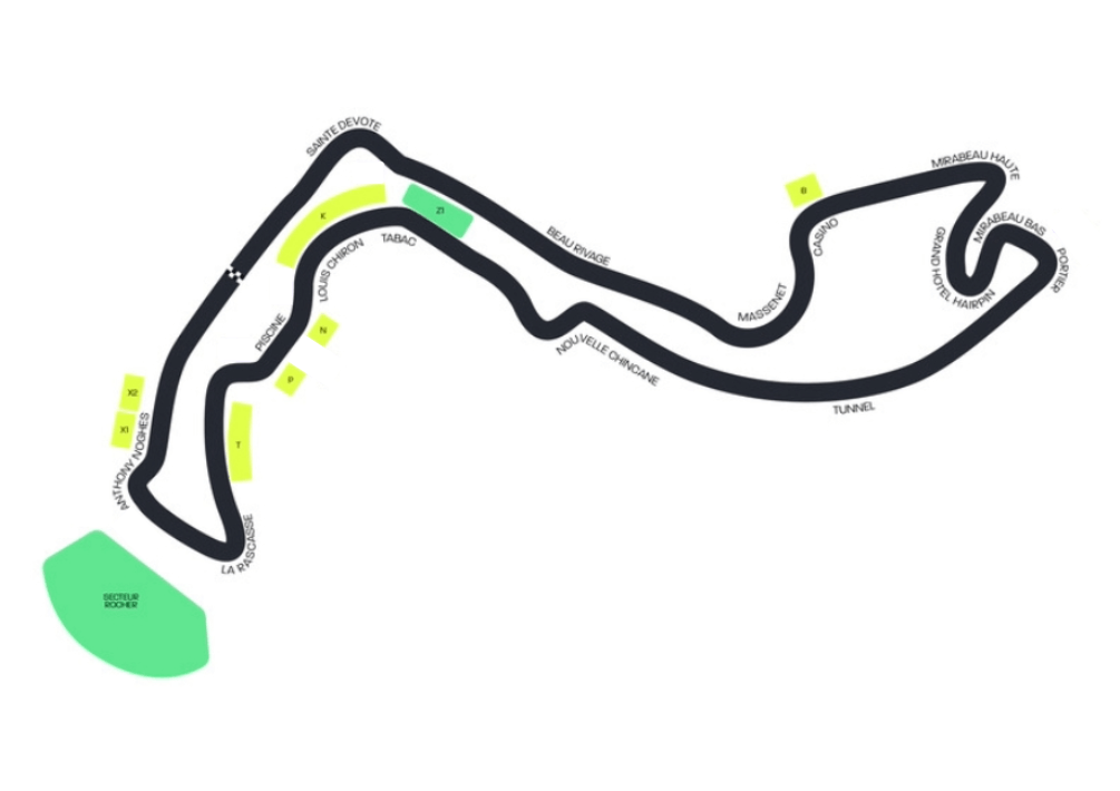 Monaco Grand Prix Circuit Map