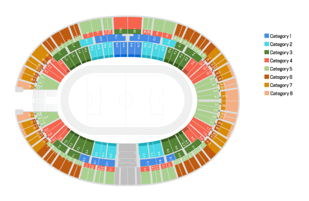 Olympiastadion Berlin Stadium Map