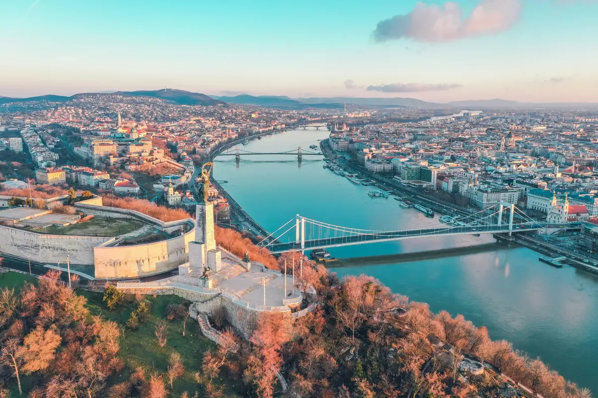 View over the city of Budapest.
