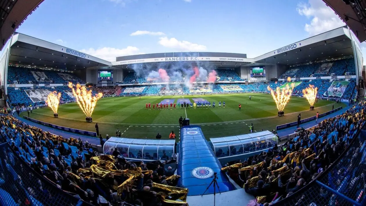 Rangers ground before kick off