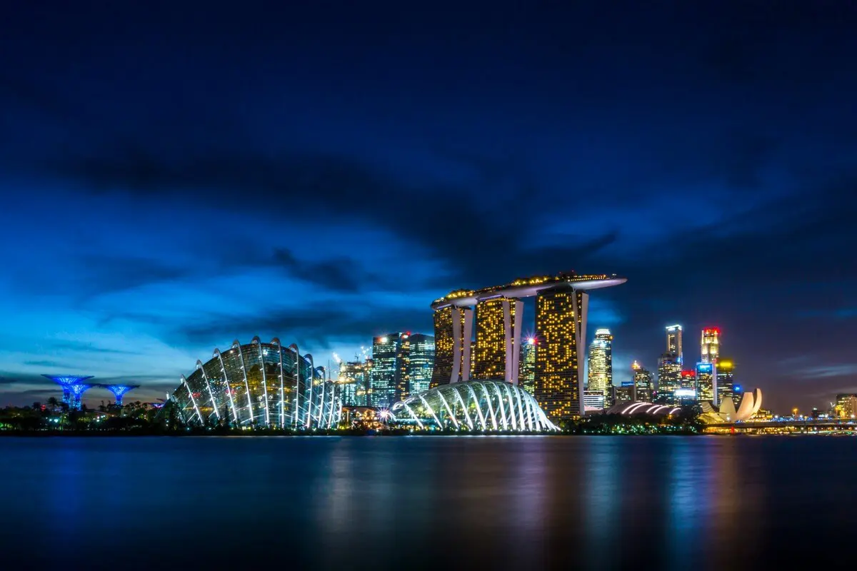 Singapore cityscape.
