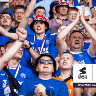Rangers fans at the Ibrox with SportsBreaks