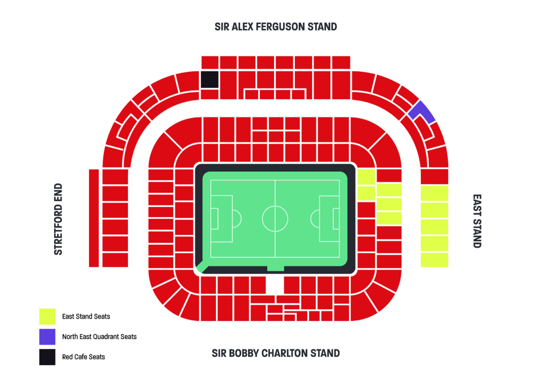 2025/26 Manchester United Stadium Map