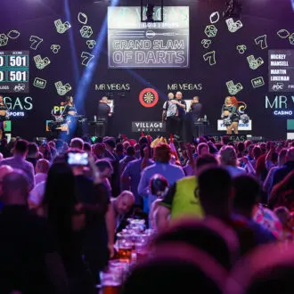 Mr Vegas Grand Slam of Darts stage