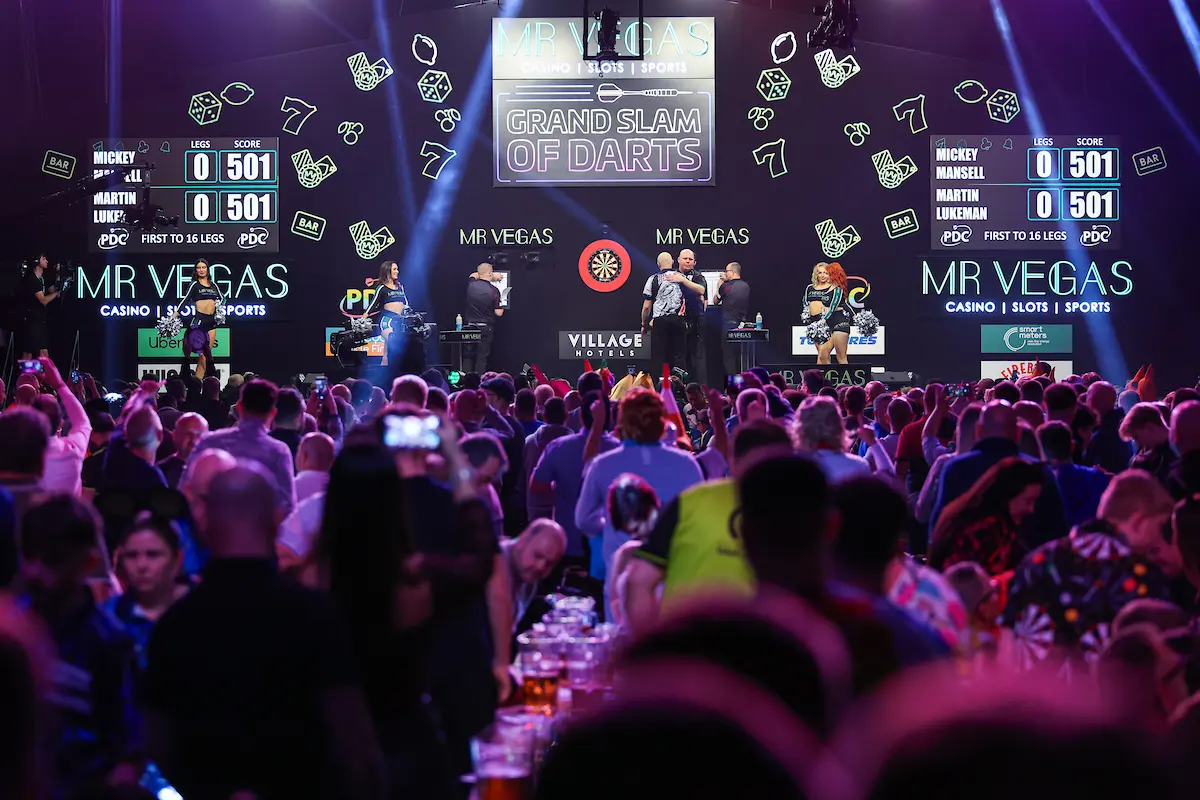 Mr Vegas Grand Slam of Darts stage