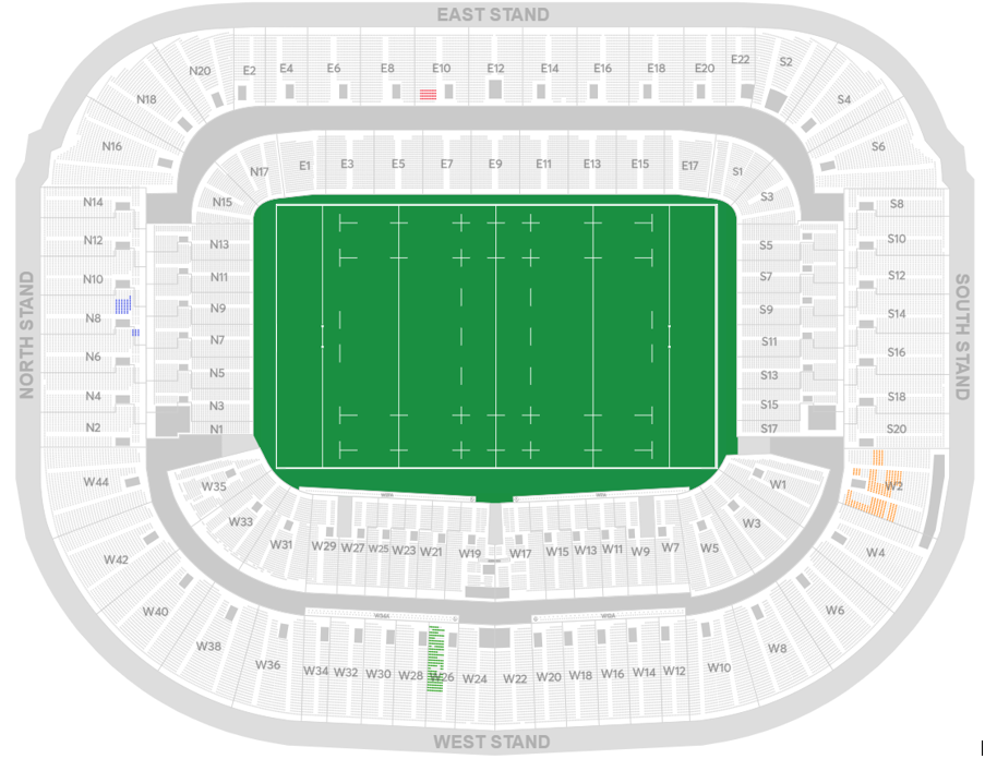 Scottish Gas Murrayfield Map