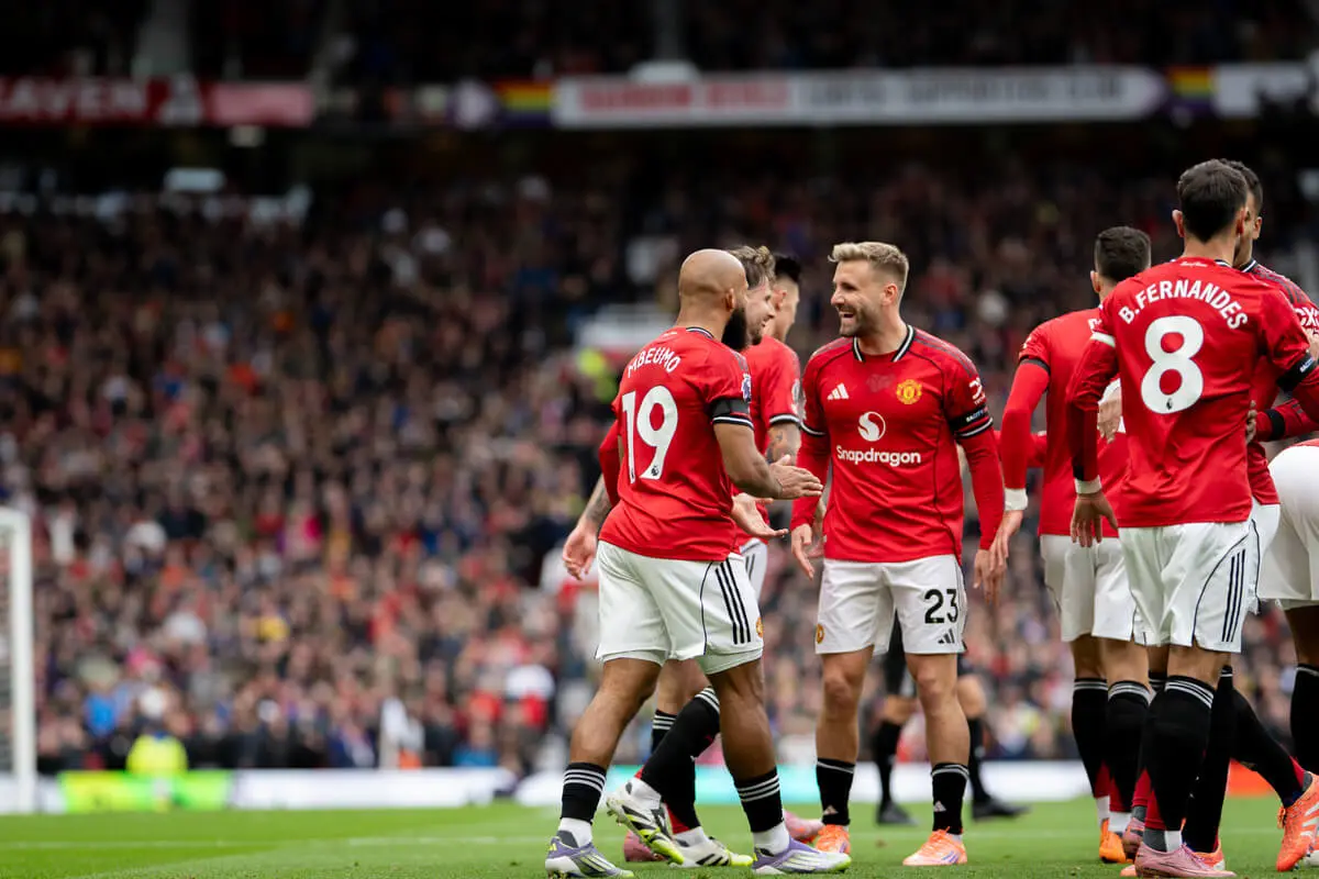 Manchester United v Sunderland - players celebrating a goal