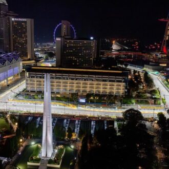 Singapore Grand Prix, view overhead