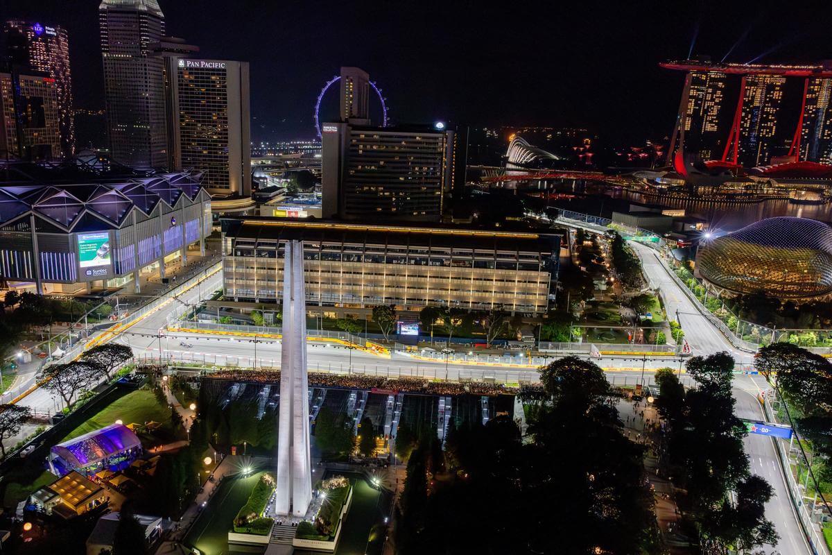 Singapore Grand Prix, view overhead