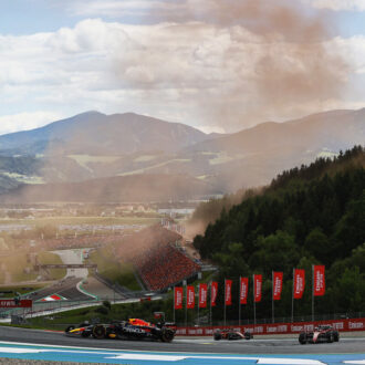 Austrian Grand Prix view of the track from above.
