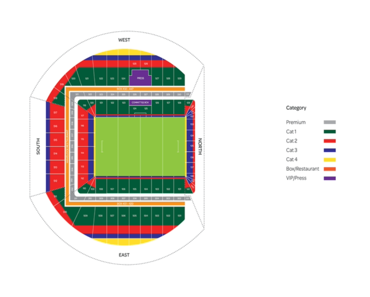 Aviva Stadium Map, Dublin