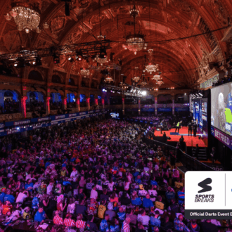 Winter Gardens, Blackpool for the World Matchplay Darts.