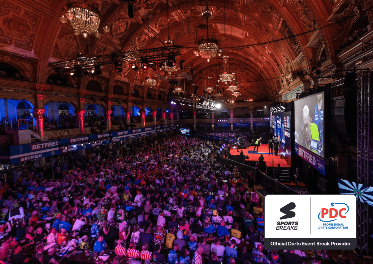 Winter Gardens, Blackpool for the World Matchplay Darts.