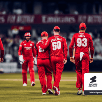 Lancashire Lightning with SportsBreaks lockup in corner