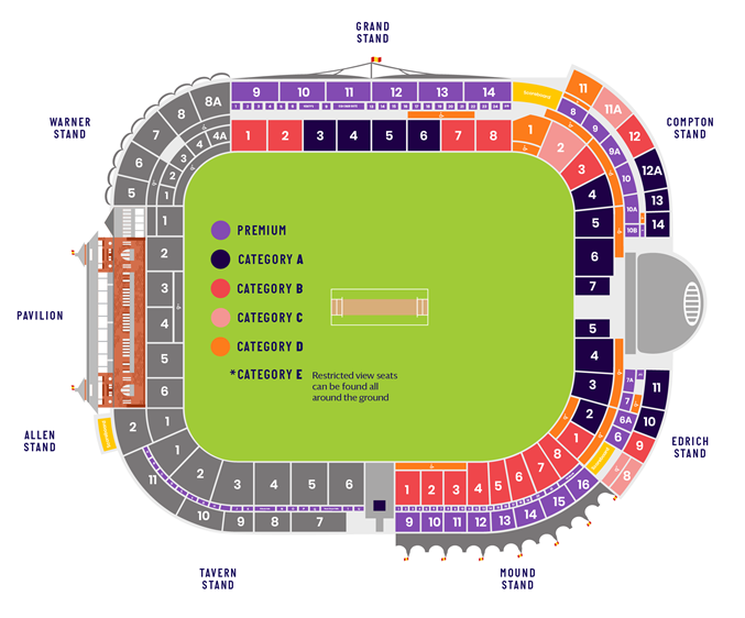 Lord's Cricket Ground Map