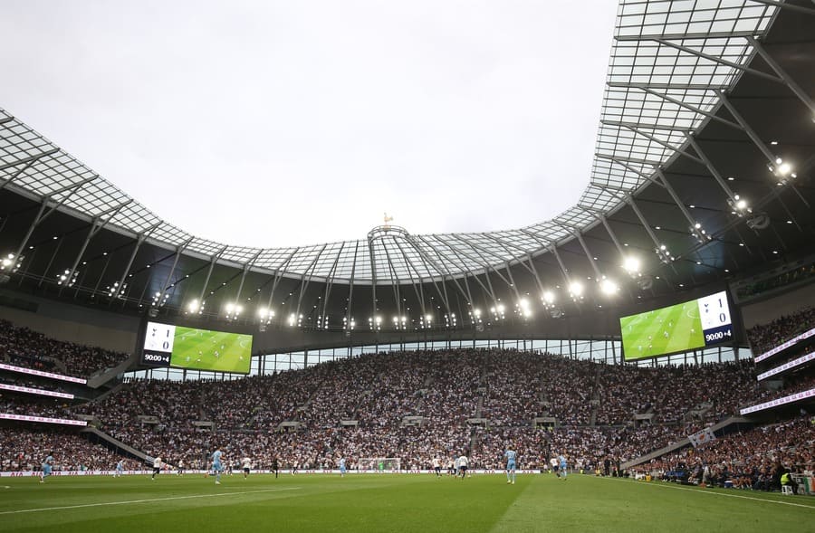 Spurs view of the Tottenham Hotspur Stadium