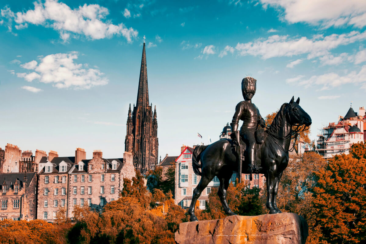 Cityscape of Edinburgh, Scotland