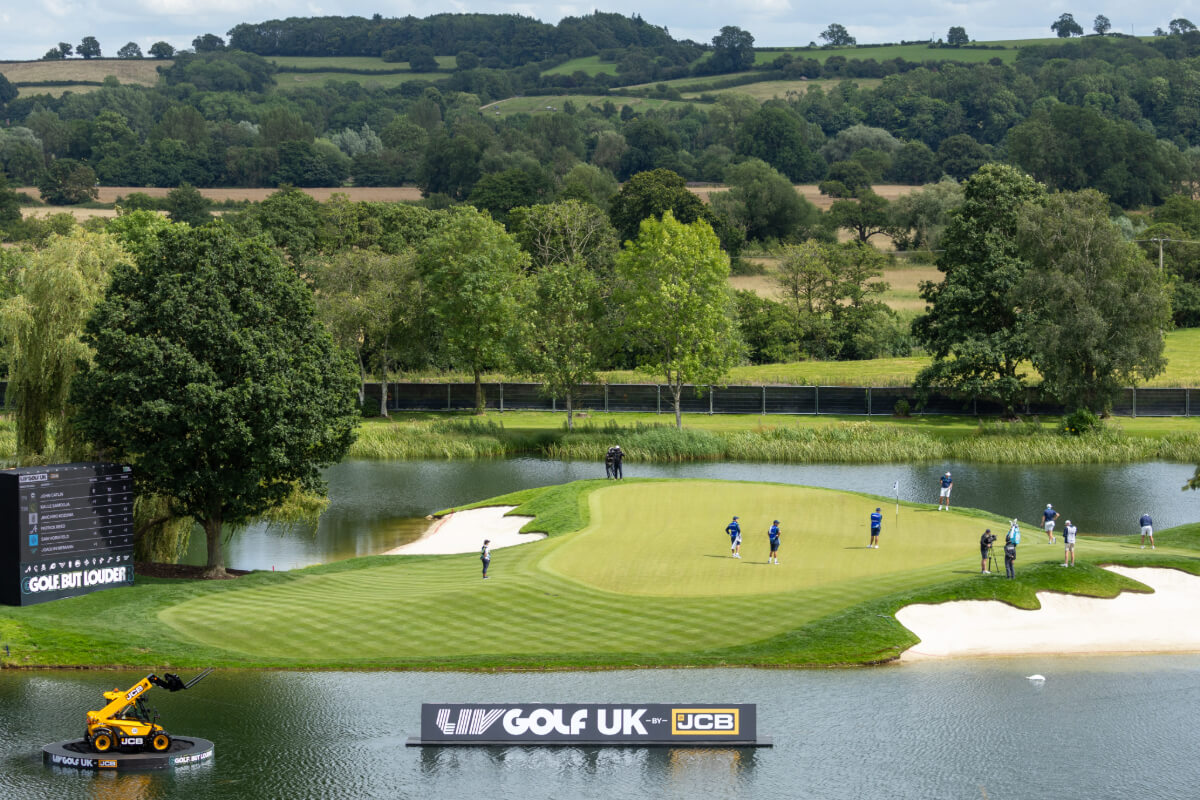 Shot of the LIV Golf UK course.