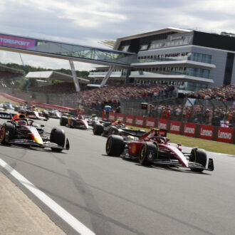British Grand Prix start line.