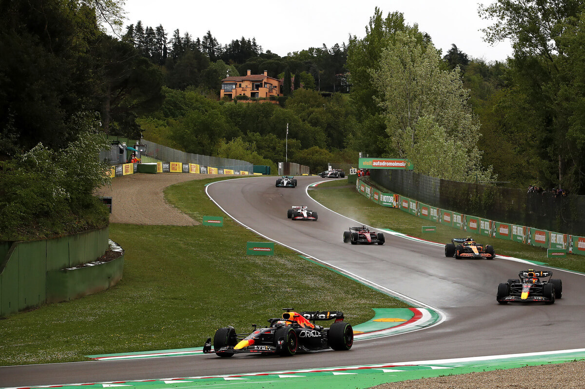 Scenic views of the Emilia Romagna Grand Prix.